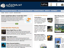 Tablet Screenshot of myfishtank.net